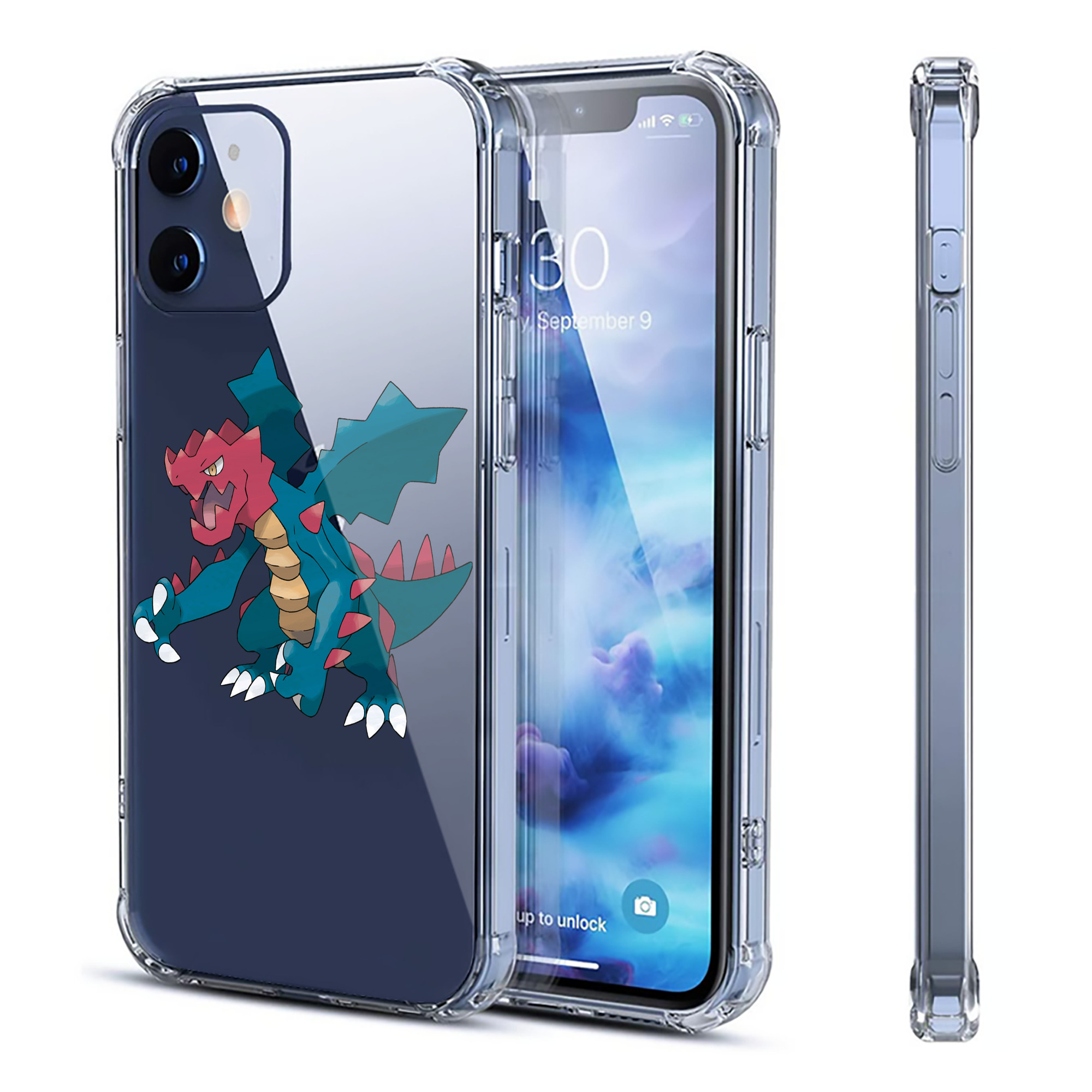 （画像用） ポケットモンスター Pokémon 【iPhone 12シリーズ対応】透明スマホケース（クリアソフトケース）